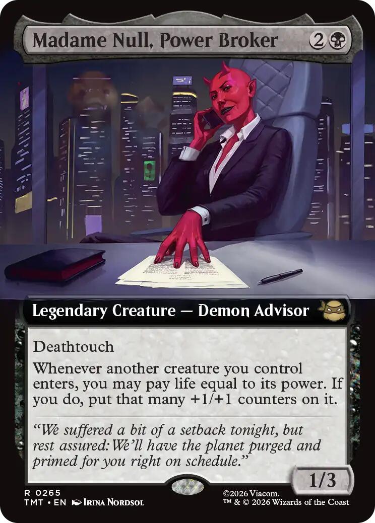 Madame Null, Power Broker (Extended Art) | Local Legends
