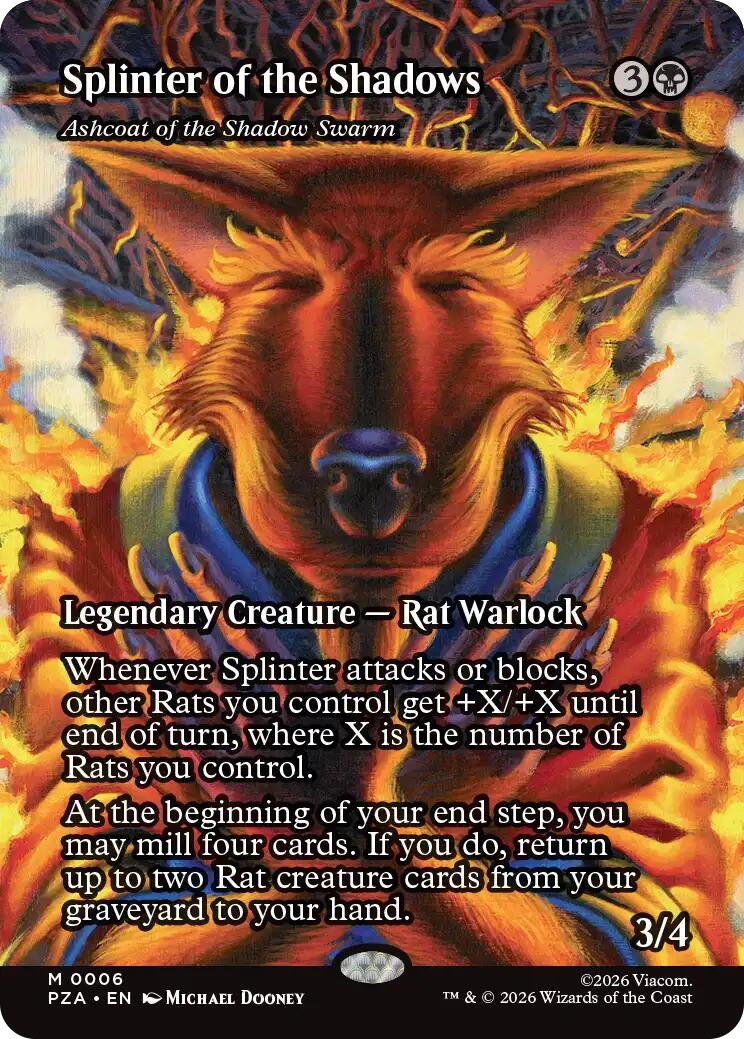 Splinter of the Shadows - Ashcoat of the Shadow Swarm (Borderless) | Local Legends