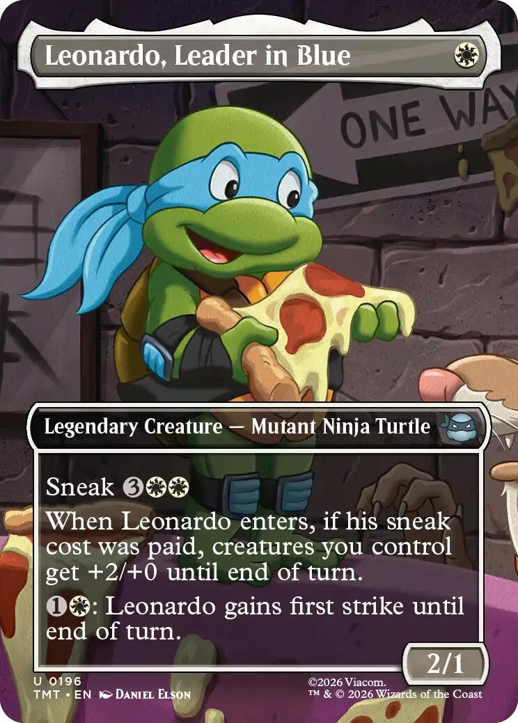 Leonardo, Leader in Blue (Borderless) | Local Legends