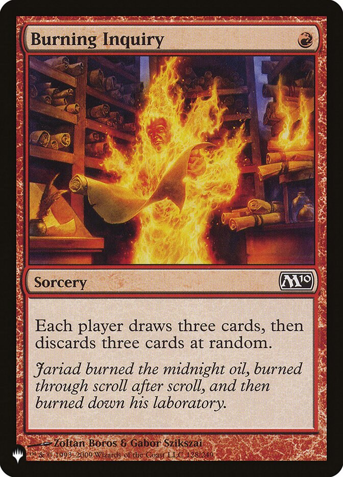 Burning Inquiry [The List] | Local Legends