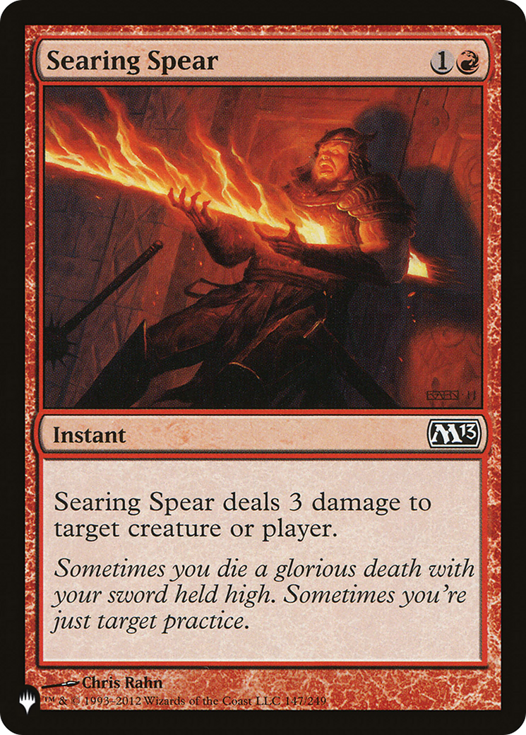 Searing Spear [The List] | Local Legends