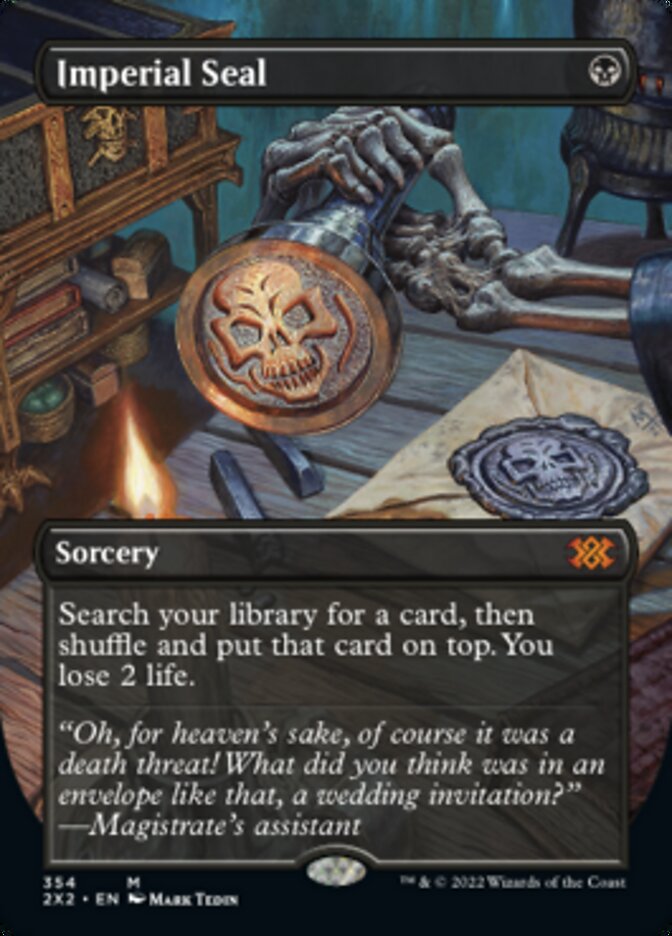 Imperial Seal (Borderless Alternate Art) [Double Masters 2022] | Local Legends