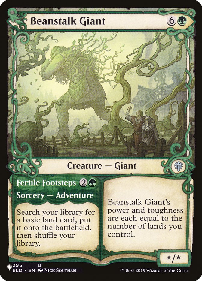 Beanstalk Giant // Fertile Footsteps (Showcase) [The List] | Golgari Games