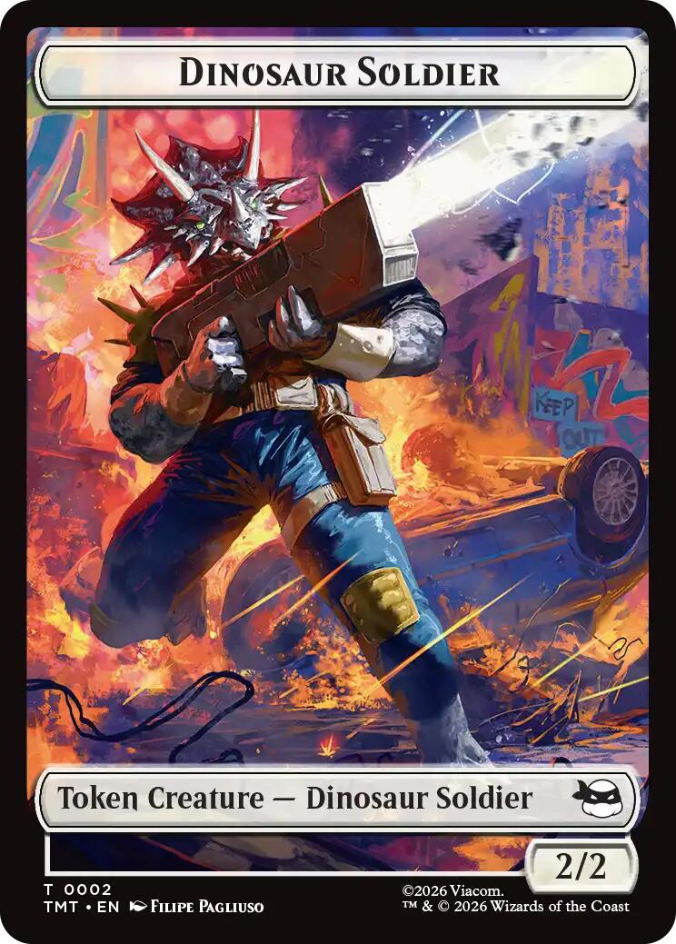 Dinosaur Soldier // Copy Double-Sided Token | Local Legends