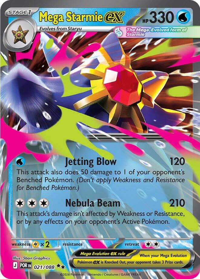 Mega Starmie ex - 021/088 | Local Legends