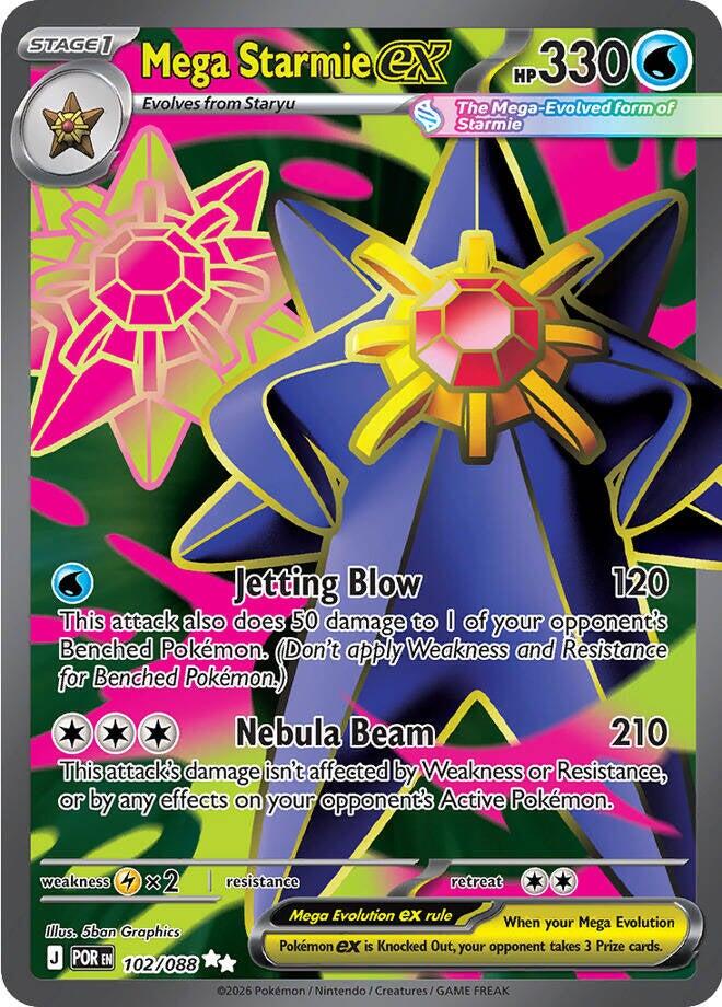 Mega Starmie ex - 102/088 | Local Legends