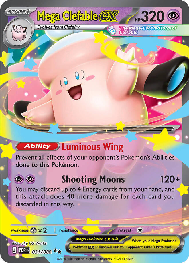 Mega Clefable ex - 031/088 | Local Legends