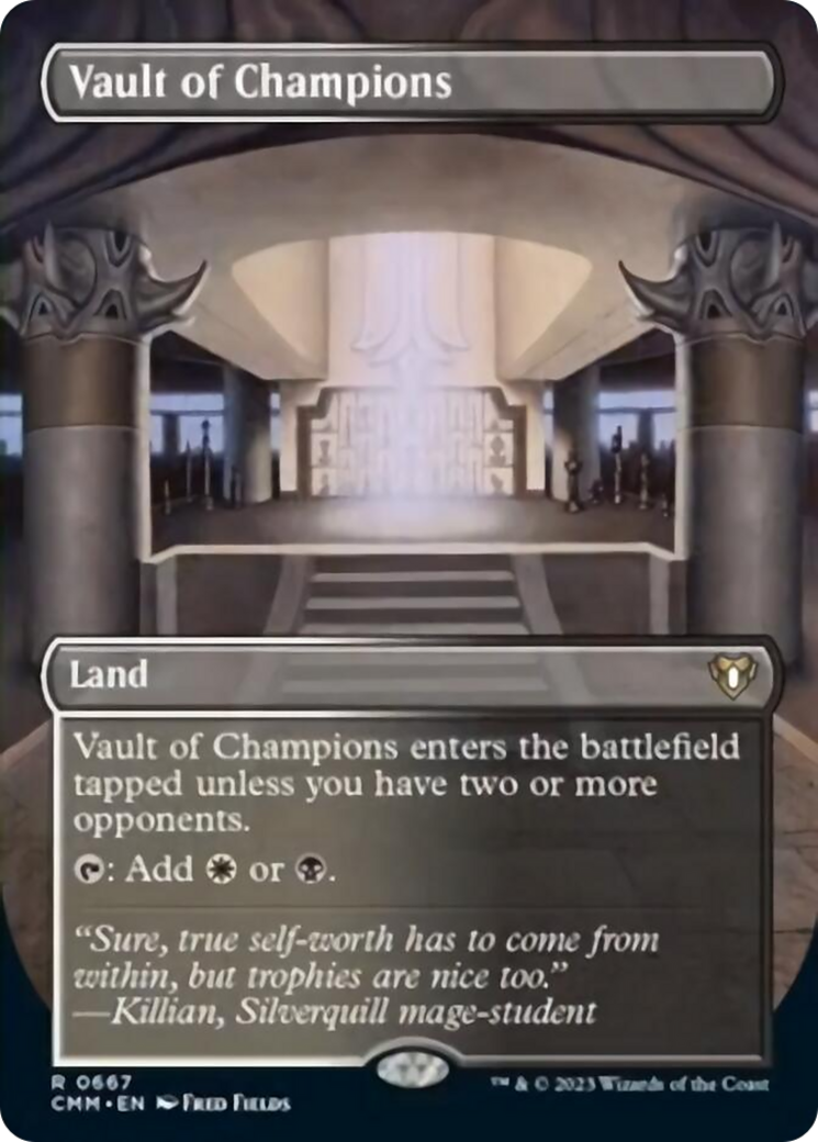 Vault of Champions (Borderless Alternate Art) [Commander Masters] | Local Legends