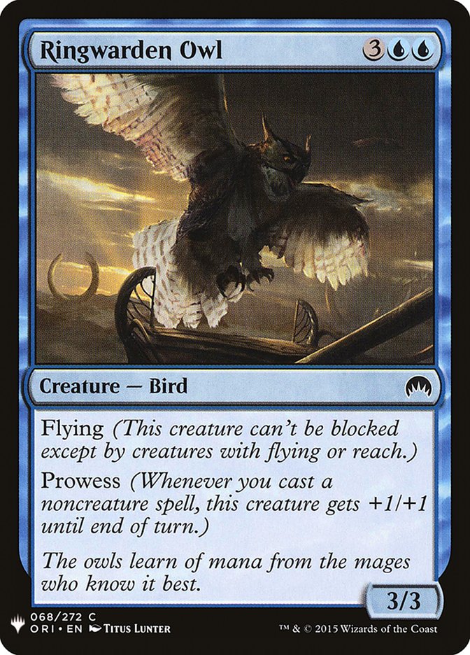 Ringwarden Owl [Mystery Booster] | Local Legends