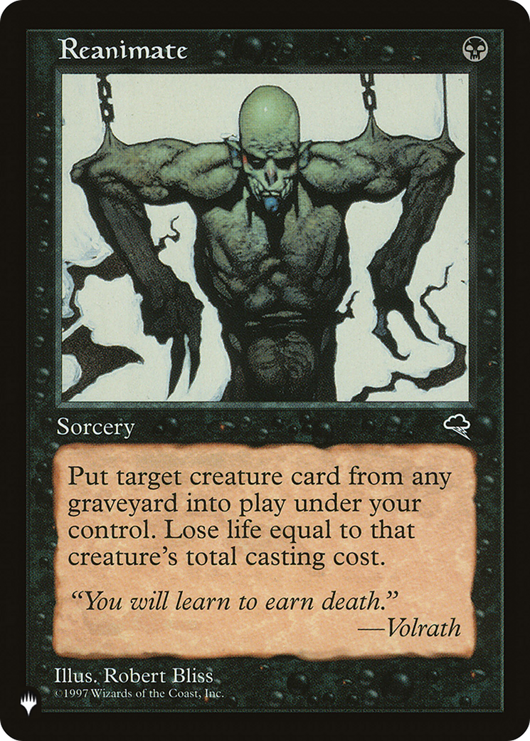 Reanimate [The List] | Local Legends