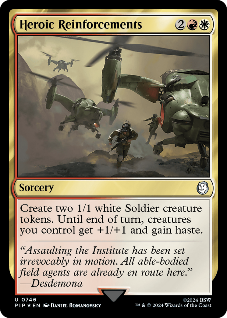 Heroic Reinforcements (Surge Foil) [Fallout] | Local Legends