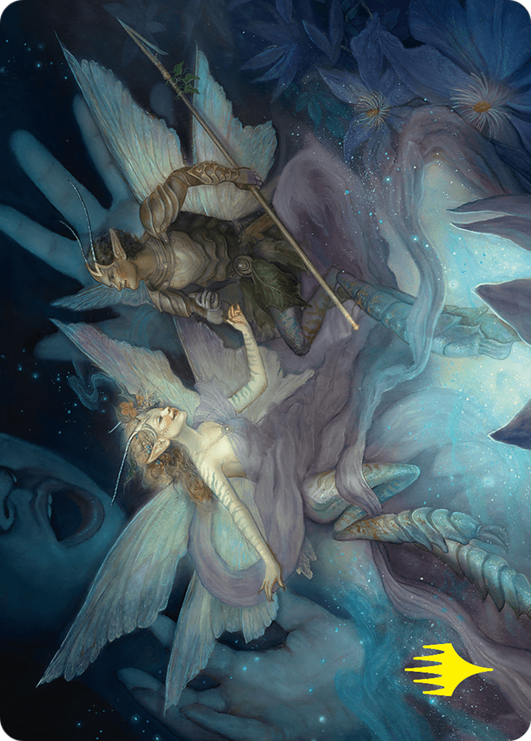 Faebloom Trick Art Card (6/54) (Gold-Stamped Signature) [Foundations Art Series] | Local Legends