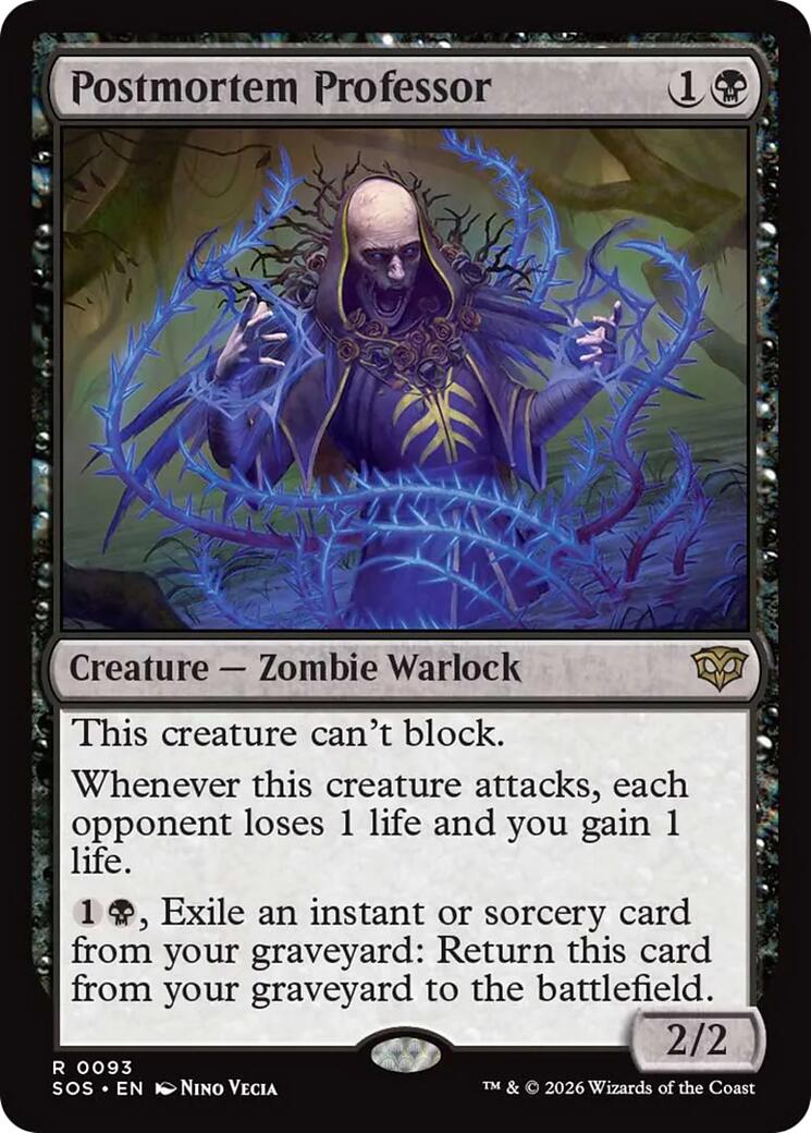 Postmortem Professor | Local Legends