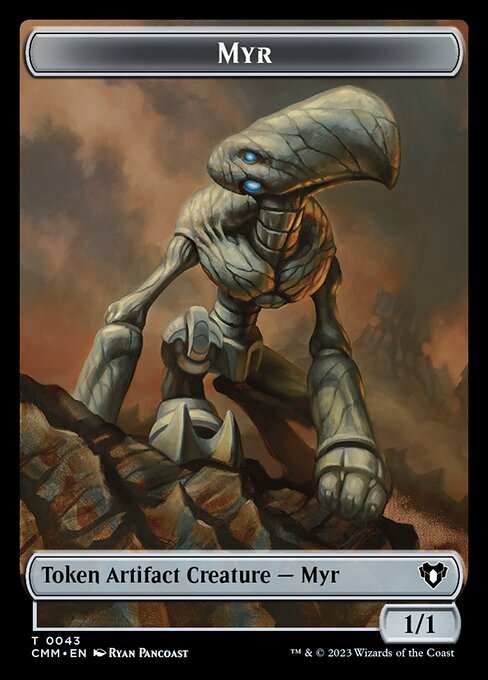Eldrazi Spawn // Myr Double-Sided Token [Commander Masters Tokens] | Local Legends