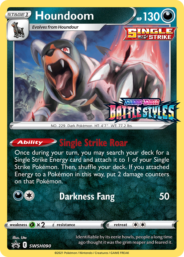 Houndoom (SWSH090) (Prerelease Promo) [Sword & Shield: Black Star Promos] | Local Legends