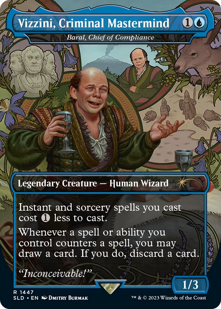 Vizzini, Criminal Mastermind - Baral, Chief of Compliance [Secret Lair Drop Series] | Golgari Games