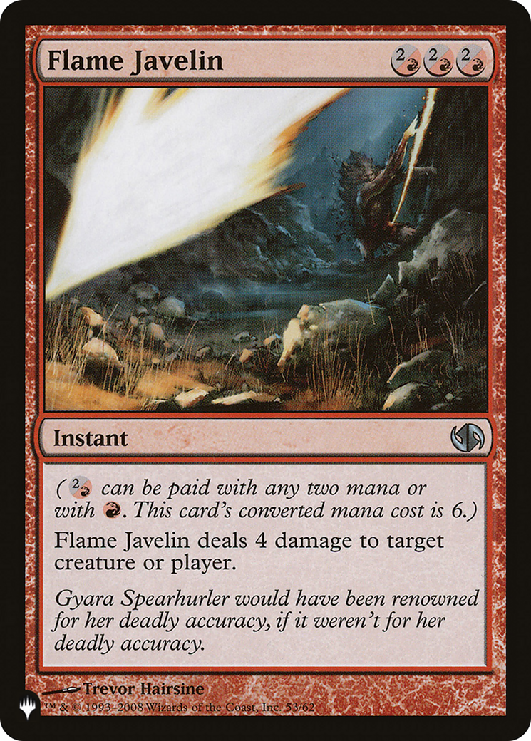 Flame Javelin [The List] | Local Legends