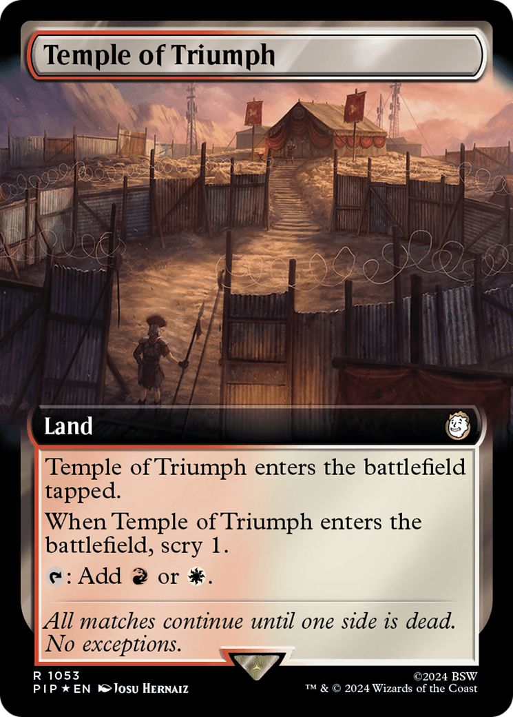 Temple of Triumph (Extended Art) (Surge Foil) [Fallout] | Local Legends