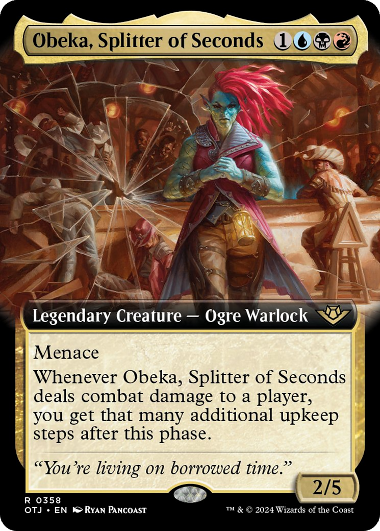 Obeka, Splitter of Seconds (Extended Art) [Outlaws of Thunder Junction] | Golgari Games