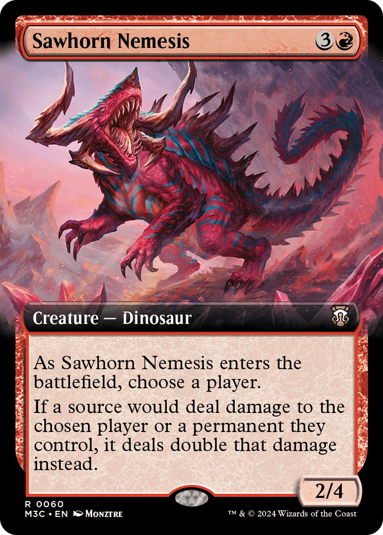 Sawhorn Nemesis (Extended Art) [Modern Horizons 3 Commander] | Local Legends