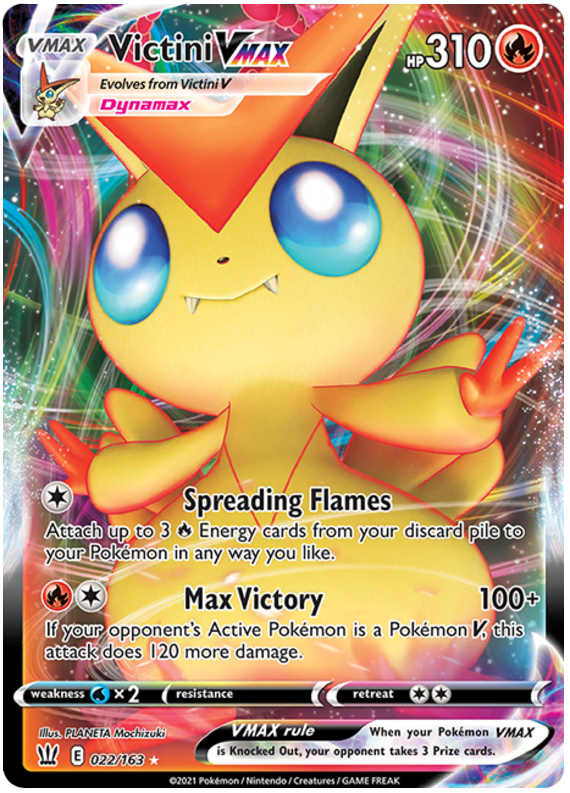 Victini VMAX (022/163) [Sword & Shield: Battle Styles] | Golgari Games