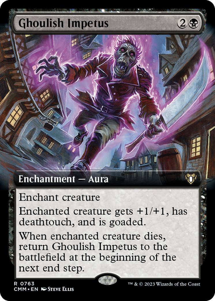 Ghoulish Impetus (Extended Art) [Commander Masters] | Local Legends