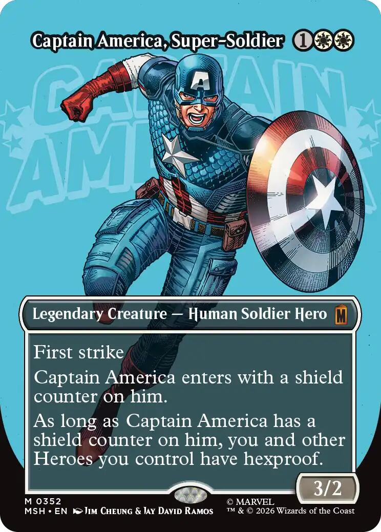 Captain America, Super-Soldier (Borderless) (0352) | Local Legends