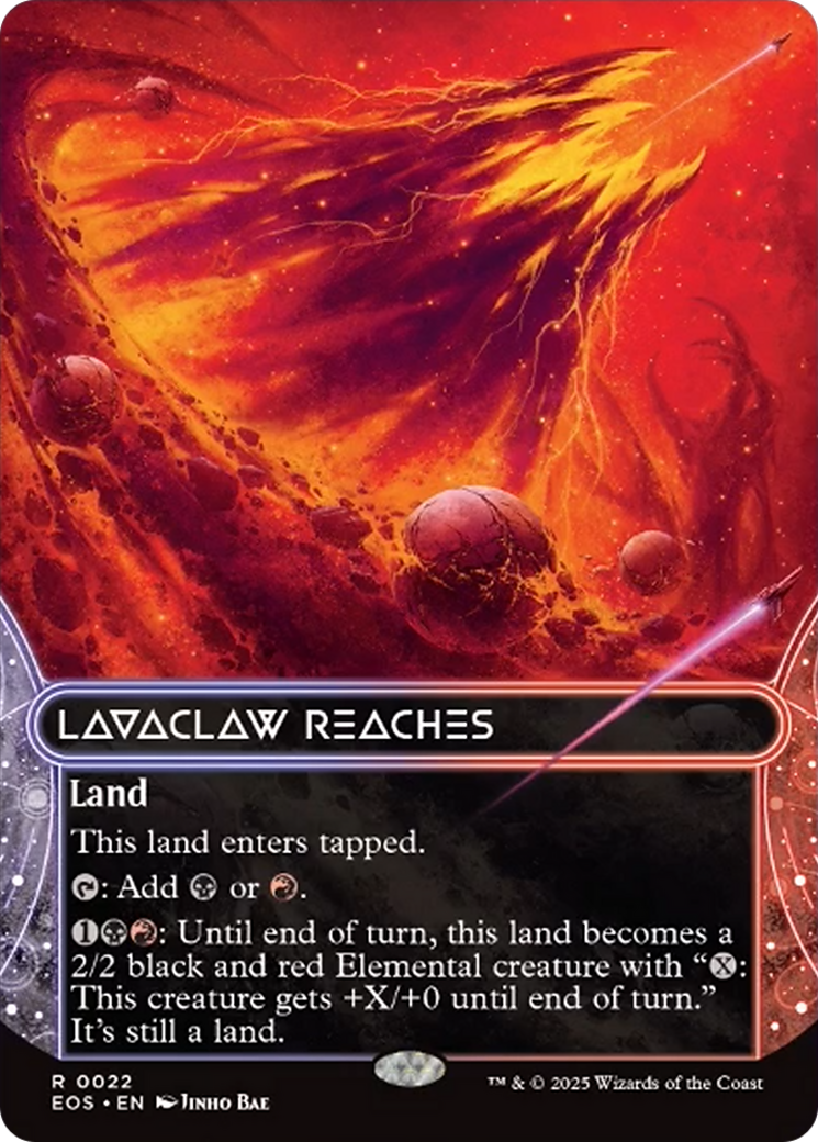 Lavaclaw Reaches (0022) (Borderless) [Edge of Eternities: Stellar Sights] | Local Legends