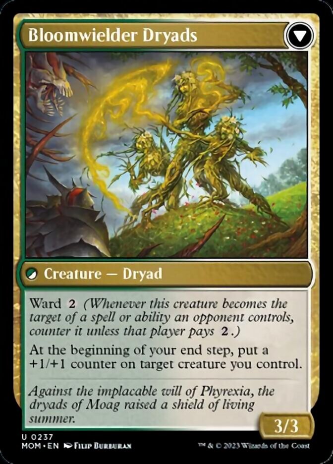 Invasion of Moag // Bloomweaver Dryads [March of the Machine] | Golgari Games