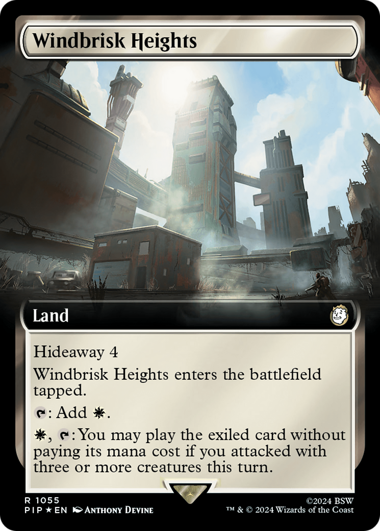 Windbrisk Heights (Extended Art) (Surge Foil) [Fallout] | Local Legends
