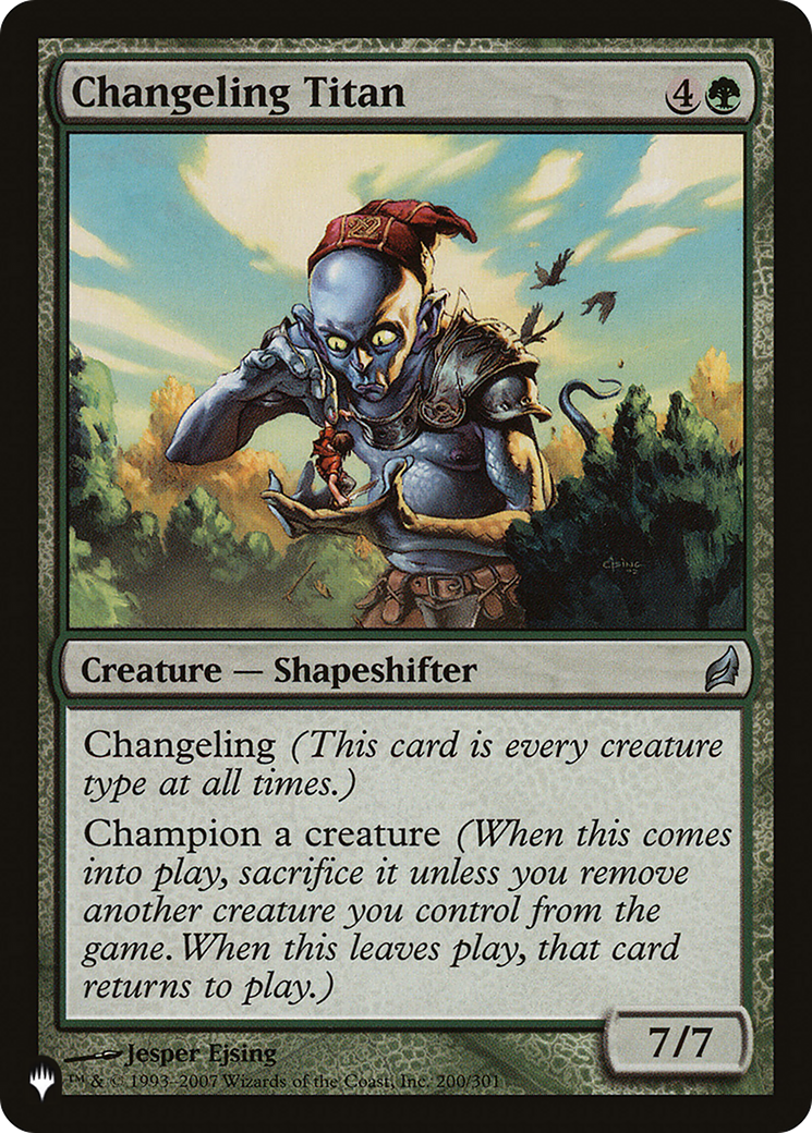 Changeling Titan [The List] | Local Legends