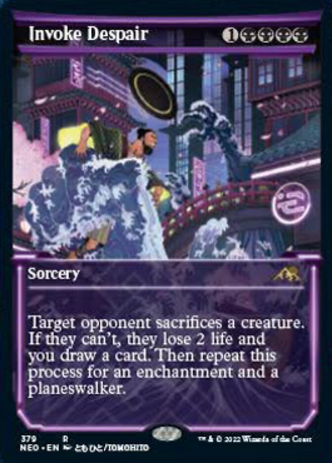 Invoke Despair (Showcase Soft Glow) [Kamigawa: Neon Dynasty] | Local Legends