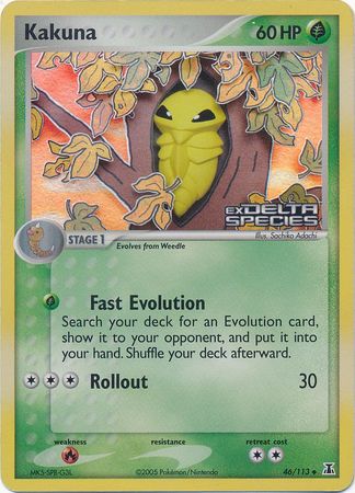 Kakuna (46/113) (Stamped) [EX: Delta Species] | Local Legends