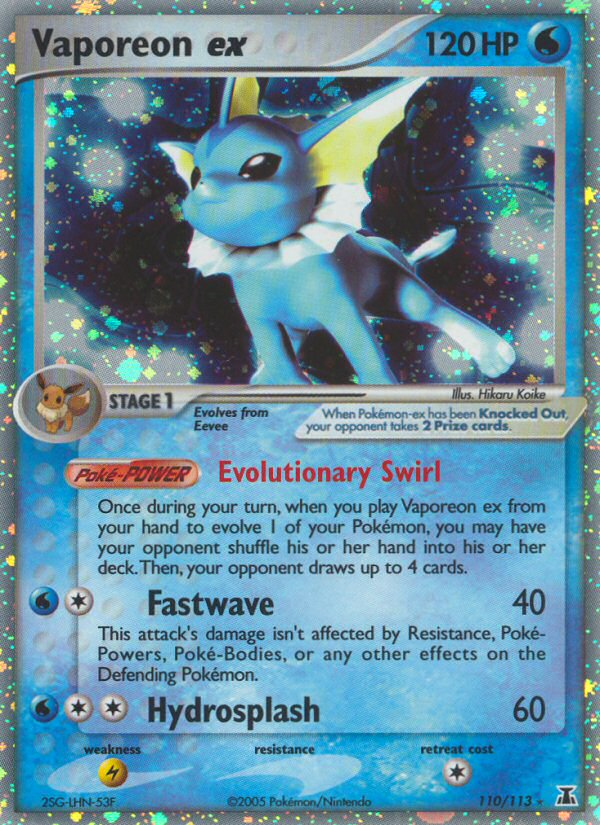 Vaporeon ex (110/113) [EX: Delta Species] | Local Legends