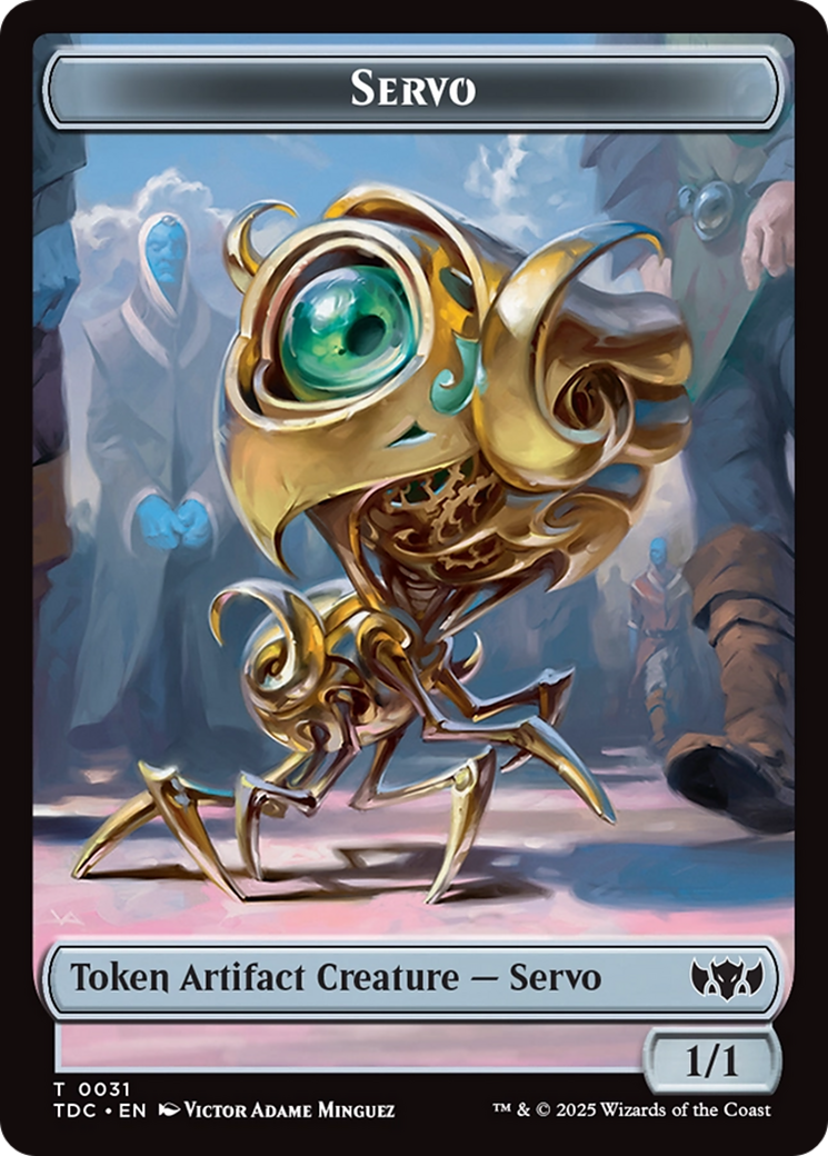 Servo // Warrior Double-Sided Token [Tarkir: Dragonstorm Commander Tokens] | Local Legends