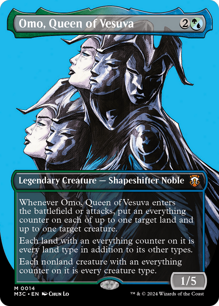 Omo, Queen of Vesuva (Borderless) [Modern Horizons 3 Commander] | Local Legends