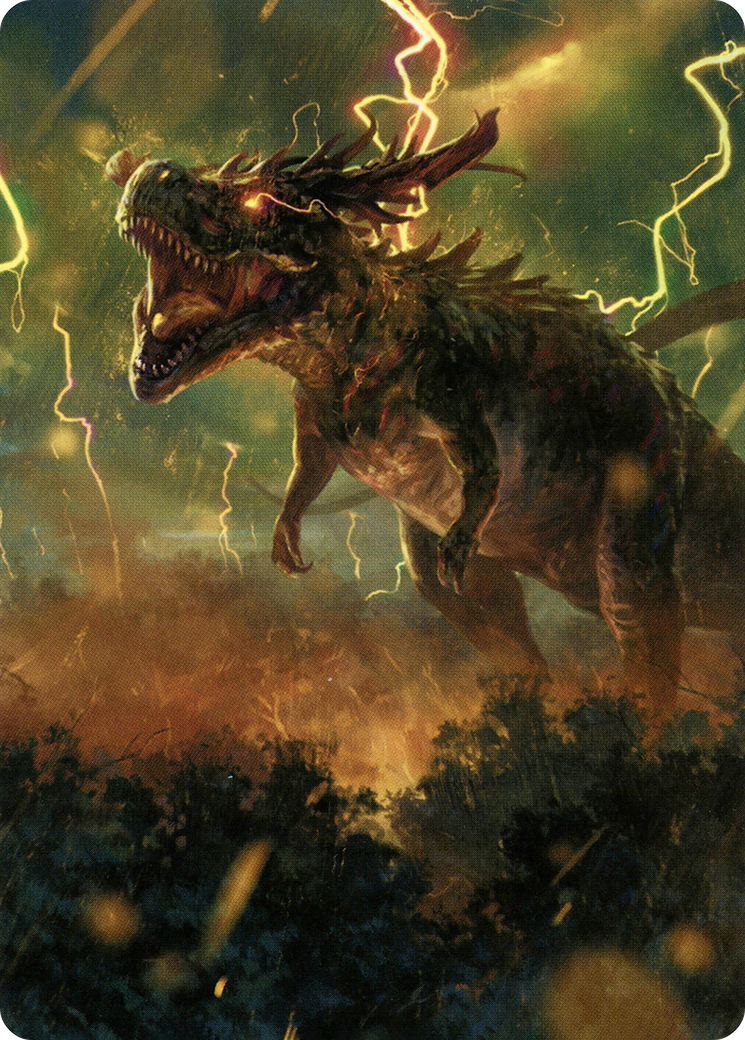 Thrasta, Tempest's Roar Art Card (42) [Modern Horizons 2 Art Series] | Local Legends