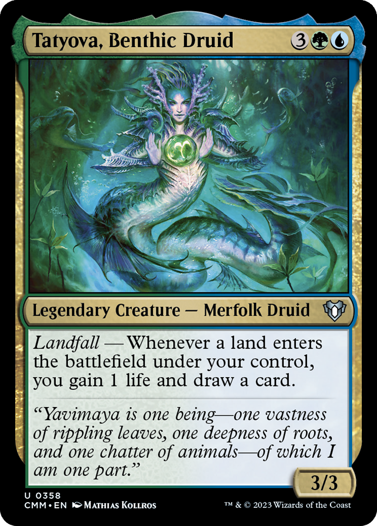 Tatyova, Benthic Druid [Commander Masters] | Golgari Games