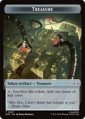 Spider // Treasure Double-Sided Token [Marvel's Spider-Man Tokens] | Local Legends