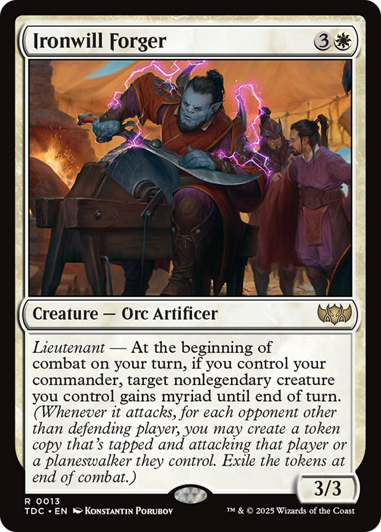 Ironwill Forger [Tarkir: Dragonstorm Commander] | Local Legends