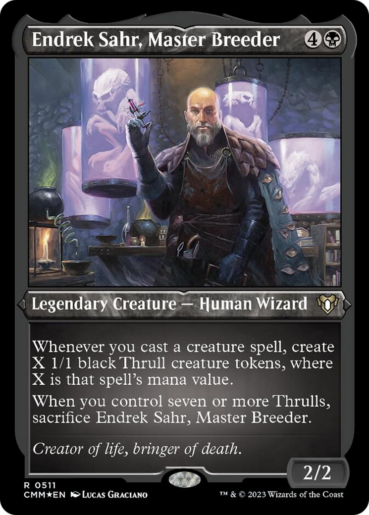Endrek Sahr, Master Breeder (Foil Etched) [Commander Masters] | Local Legends