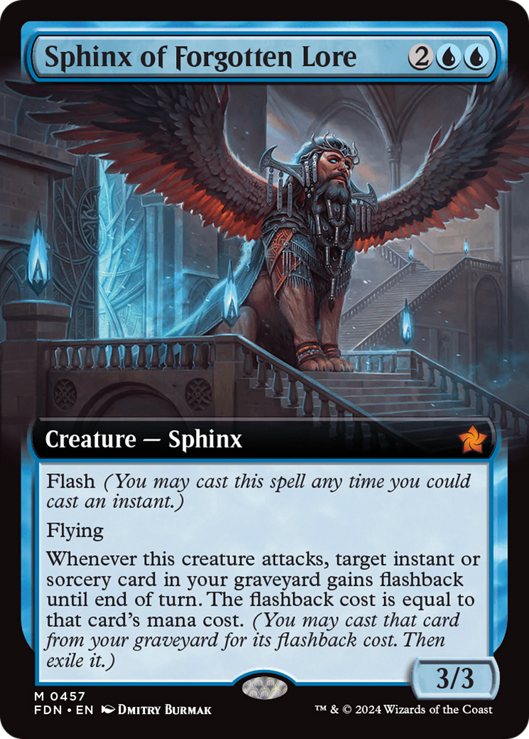 Sphinx of Forgotten Lore (Extended Art) [Foundations] | Local Legends