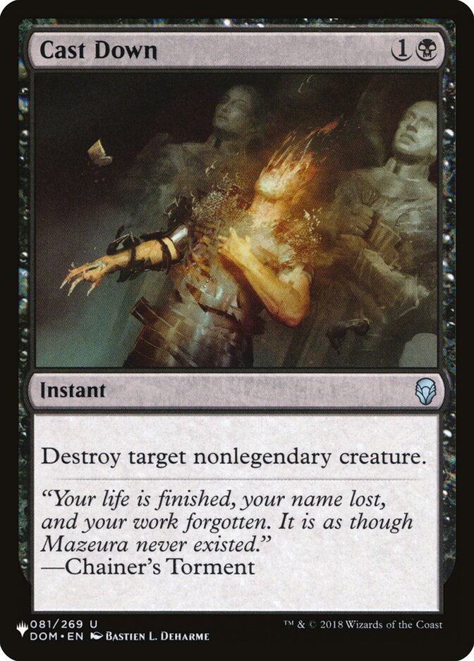 Cast Down [The List] | Local Legends