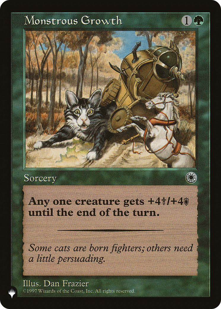 Monstrous Growth (Flavor Text) [The List] | Local Legends