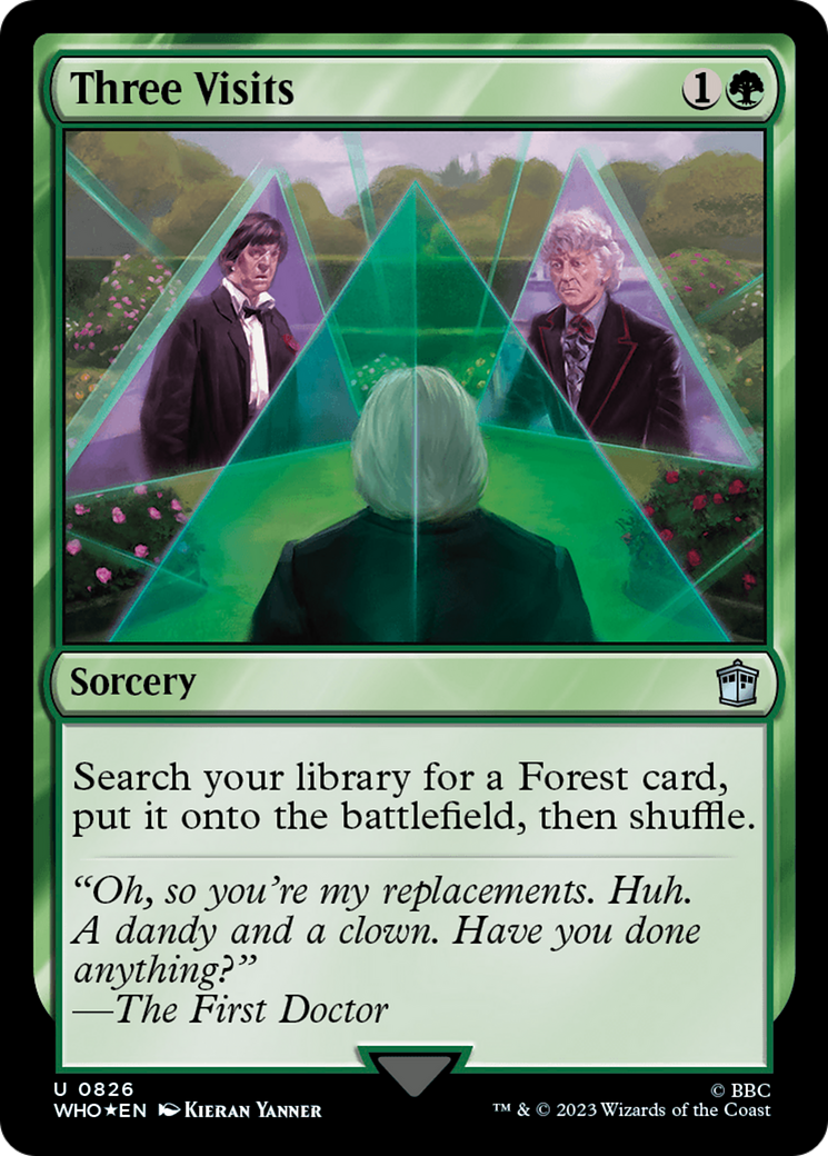Three Visits (Surge Foil) [Doctor Who] | Local Legends