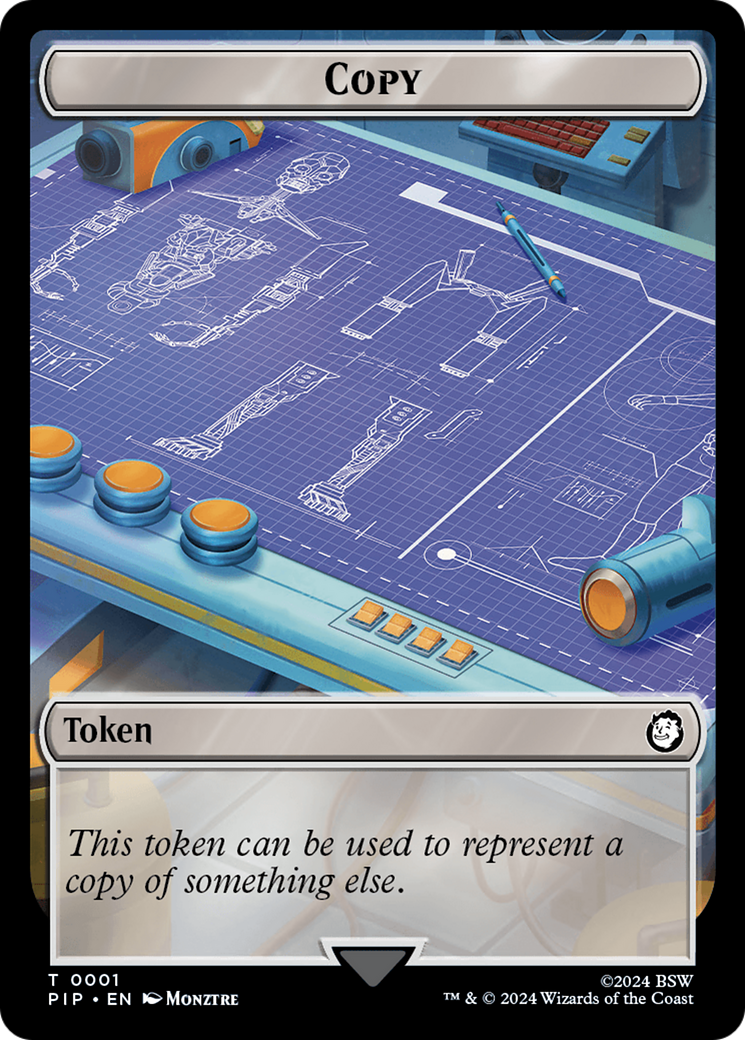 Human Knight // Copy Double-Sided Token [Fallout Tokens] | Local Legends