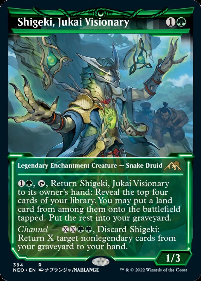 Shigeki, Jukai Visionary (Showcase Soft Glow) [Kamigawa: Neon Dynasty] | Golgari Games