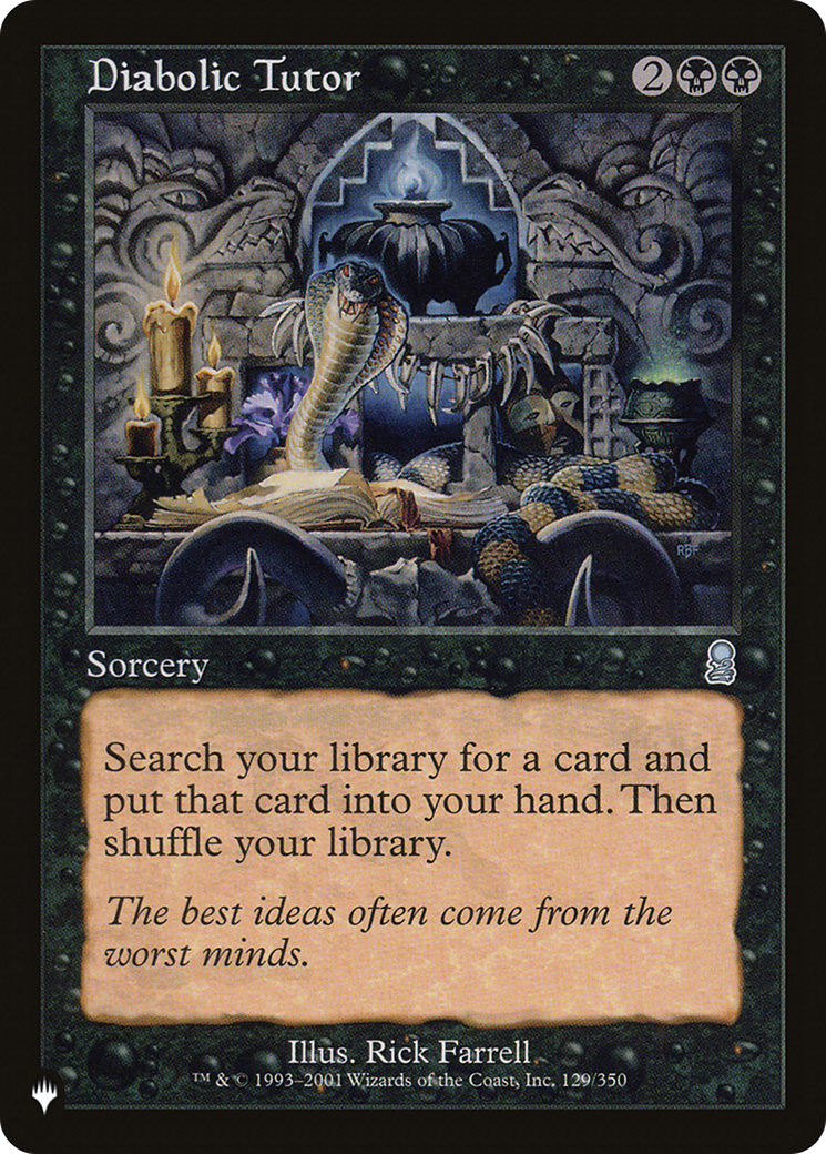 Diabolic Tutor [The List] | Local Legends