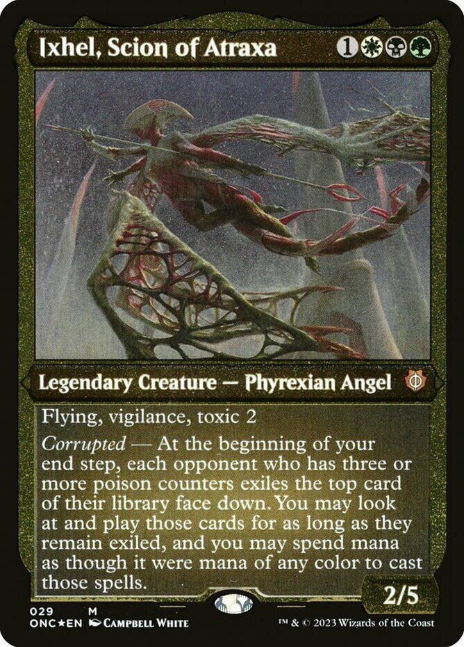 Ixhel, Scion of Atraxa (Foil Etched) (Display Commander) [Phyrexia: All Will Be One Commander] | Local Legends