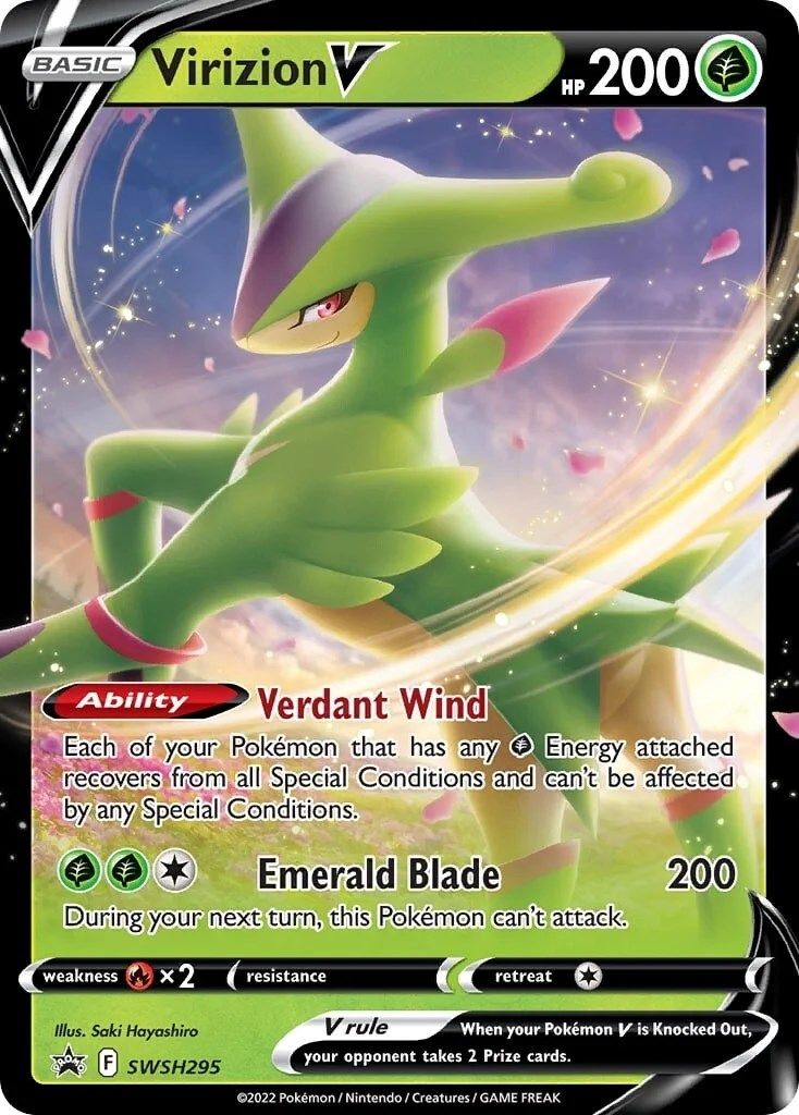 Virizion V (SWSH295) [Sword & Shield: Black Star Promos] | Local Legends